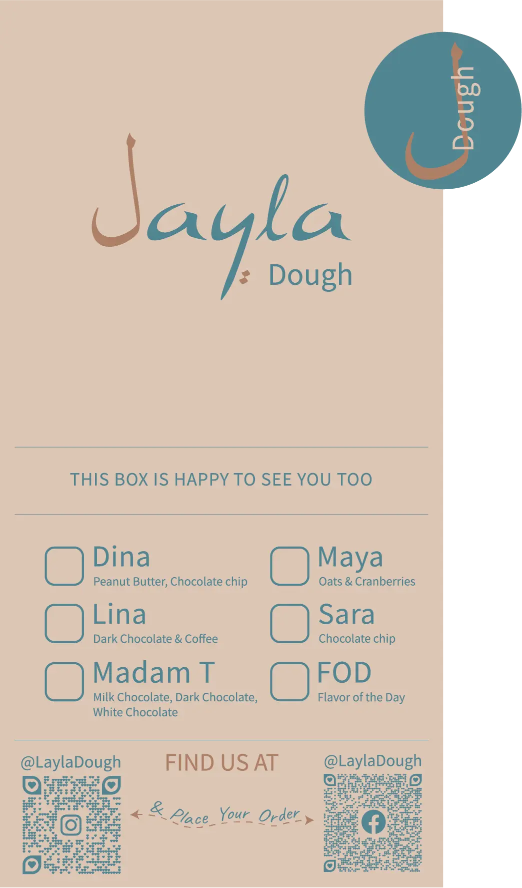 Layla Dough Box sticker