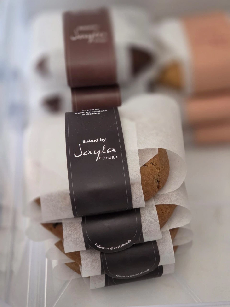 Layla Dough cookies packaging design